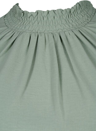 Solid color smock blouse with long sleeves, Green Bay, Packshot image number 2
