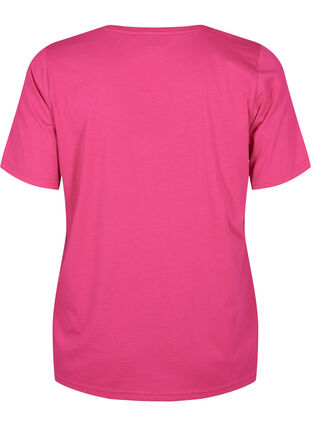 FLASH - T-shirt with v-neck, Raspberry Rose, Packshot image number 1
