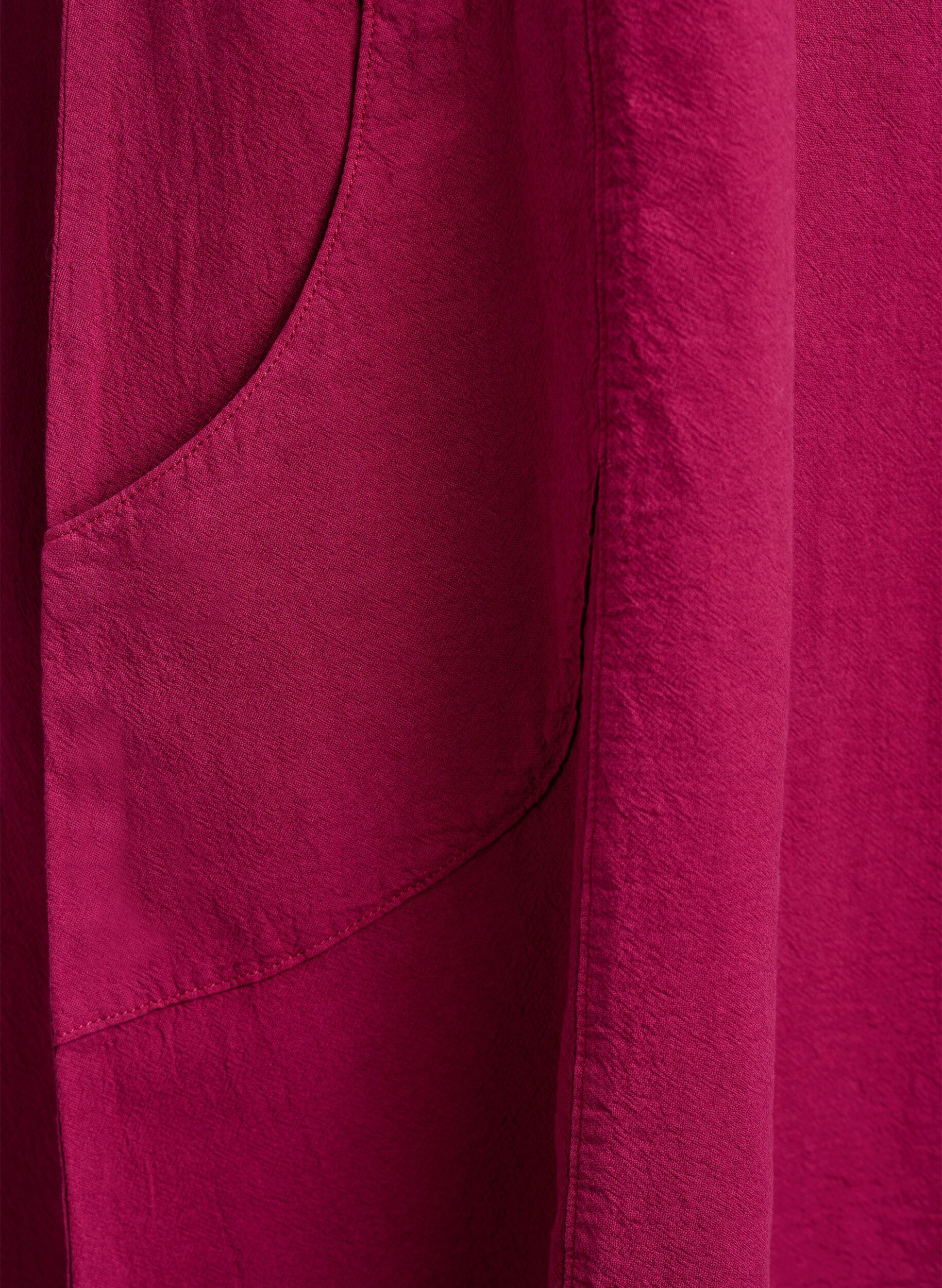 Zizzifashion Short-sleeved cotton dress, Red, Packshot image number 3