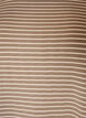 Striped T-shirt in viscose with a round neck, Beige, Packshot image number 2