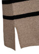 Long-sleeved knitted dress with stripes, Desert Taupe Comb, Packshot image number 3
