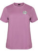 Organic cotton T-shirt with back print, Rose, Packshot image number 0