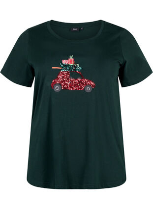 Christmas t-shirt in cotton, Scarab Car, Packshot image number 0