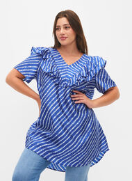 Striped tunic with frills, S.T.W./White Stripes, Model
