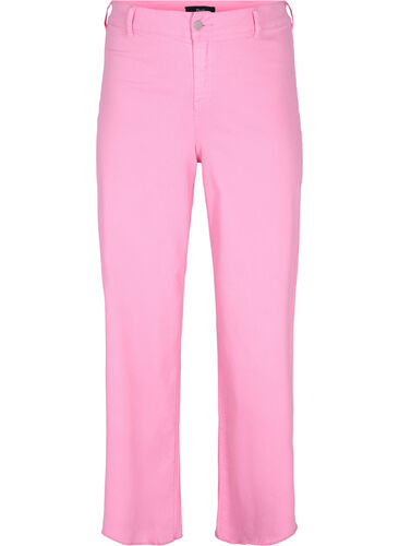 	 Flared jeans with high waist, Pink, Packshot image number 0
