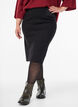 Close-fitting skirt with elasticated waist, Black, Model image number 2