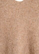 Knitted blouse with V-neck and raglan sleeves, Brown, Packshot image number 2