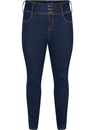 Super slim Bea jeans with extra high waist, Unwashed, Packshot image number 0