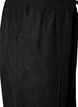 Corduroy trousers with wide legs and a high waist, Black, Packshot image number 2