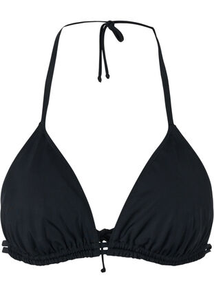 Triangle bikini bra, Black, Packshot image number 0