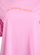 Sporty t-shirt in organic cotton, Pink, Packshot image number 2