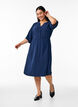 Mid-length dress with tie detail, Blue, Model image number 1