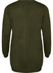 Long knitted cardigan in a viscose blend, Green, Packshot image number 1