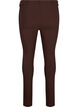 Close-fitting trousers with zipper details, Brown, Packshot image number 1