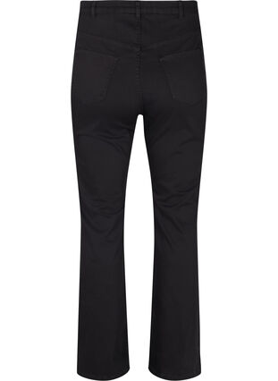 Flared jeans with extra high waist, Black, Packshot image number 1