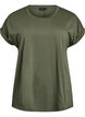 Short-sleeved t-shirt in a cotton blend, Green, Packshot image number 0