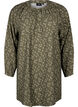 Long-sleeved tunic with floral print, Green, Packshot image number 0