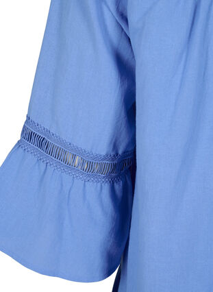 Organic cotton tunic with feminine details, Marina, Packshot image number 3