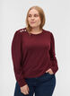 Long-sleeved blouse with shoulder detail, Port Royal, Model image number 0
