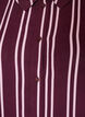 Striped nightshirt, Dark Bordeaux, Packshot image number 2