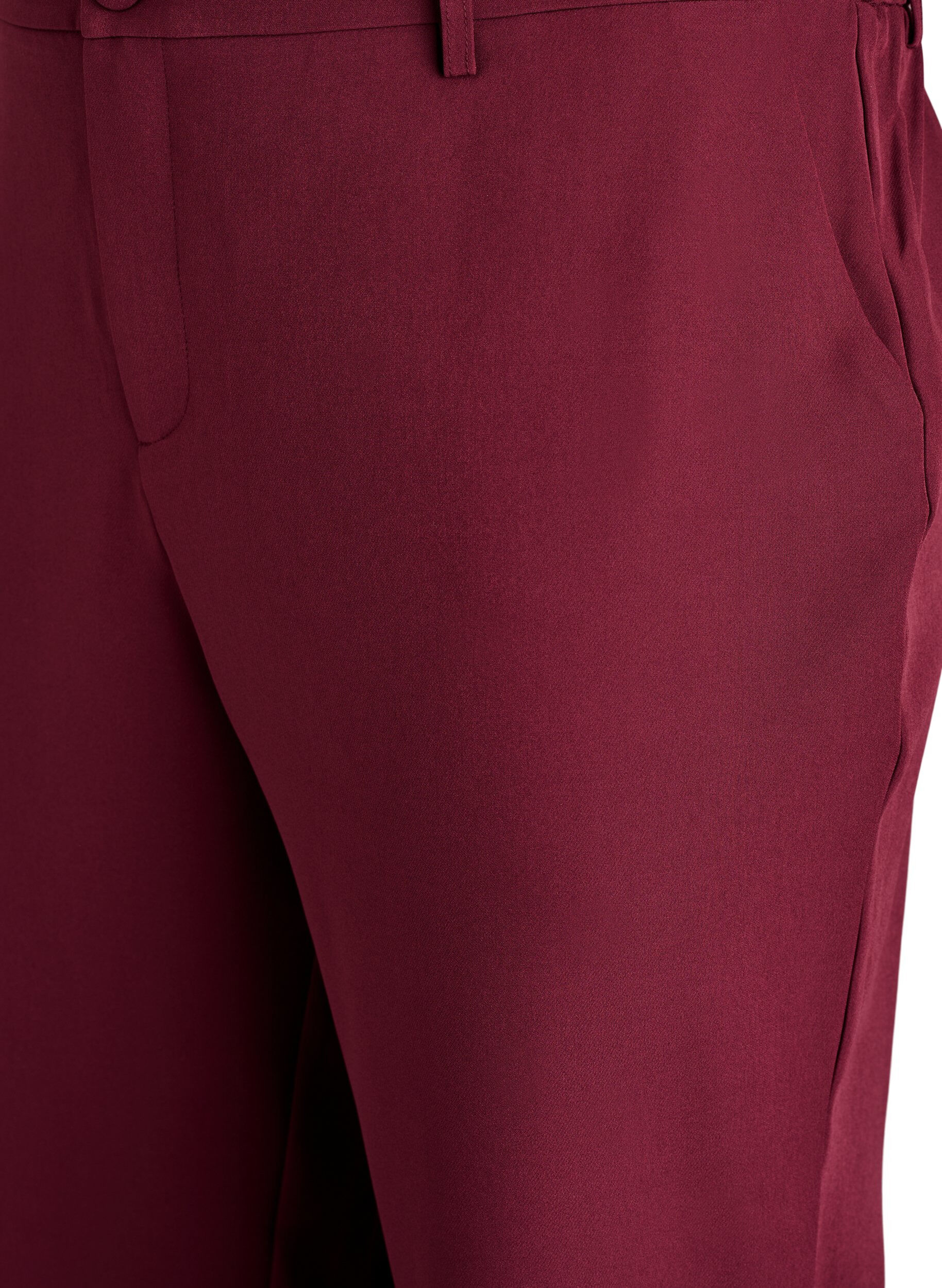 ZizzifashionTrousers with pockets and straight legs, Red, Packshot image number 2