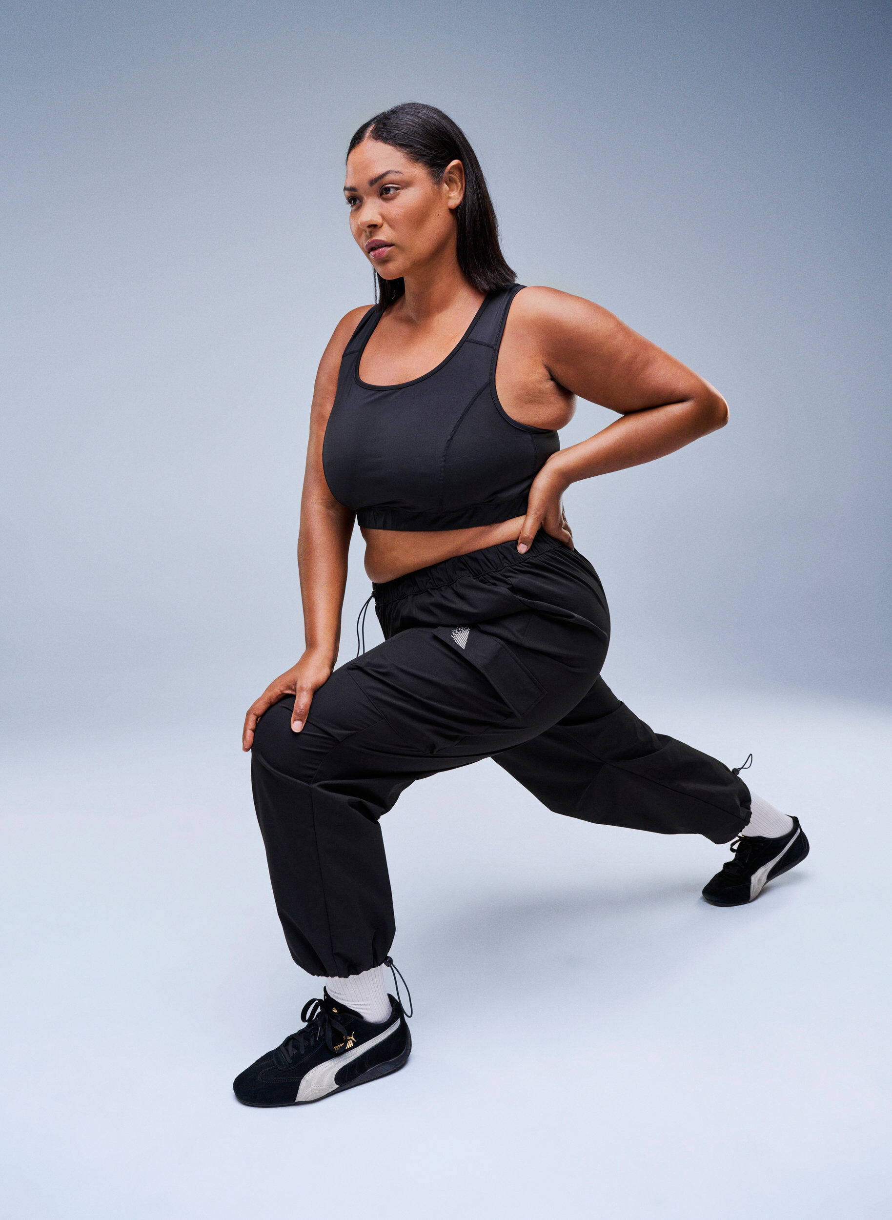 Sports bra with racerback