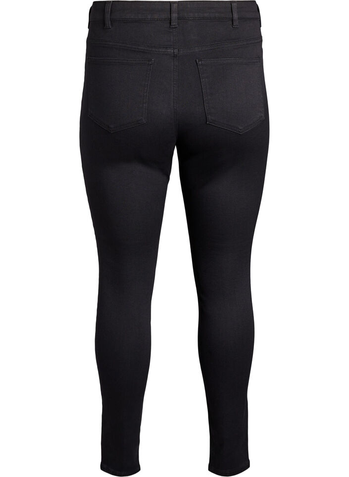 Super slim Amy jeans with high waist, Black, Packshot image number 1