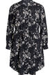 Long-sleeved shirt dress with tie belt, Black, Packshot image number 0