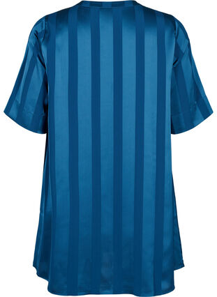 A-line dress with stripes and 1/2 sleeves, Titan, Packshot image number 1