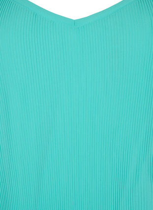 Pleated sleeveless top, Turquoise, Packshot image number 2