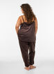 Loose velour trousers, Brown, Model image number 2