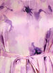 Short-sleeved party dress with tie-belt, Purple, Packshot image number 2