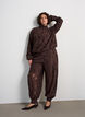 Lace balloon trousers with inner shorts, Brown, Model image number 0