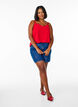 Top with a wavy hem, Red, Model image number 1