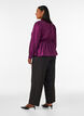 High-waisted tailored trousers with straight legs, Black, Model image number 1