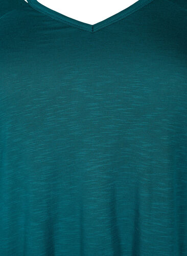 A-shape training t-shirt with long sleeves	, Deep Teal, Packshot image number 2