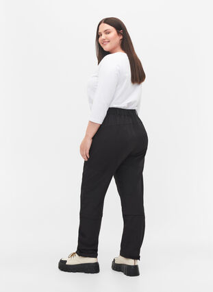 Hiking trousers with removable legs, Black, Model image number 1