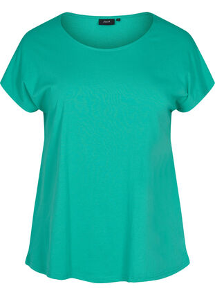 Cotton mix t-shirt, Sea Green, Packshot image number 0