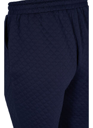 Sweatpants with quilted pattern, Navy Blazer, Packshot image number 3