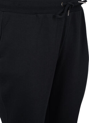 Sweatpants with tie string and pockets, Black, Packshot image number 2