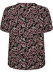 Blouse with long sleeves and paisley print, Dark Bordeaux, Packshot image number 1