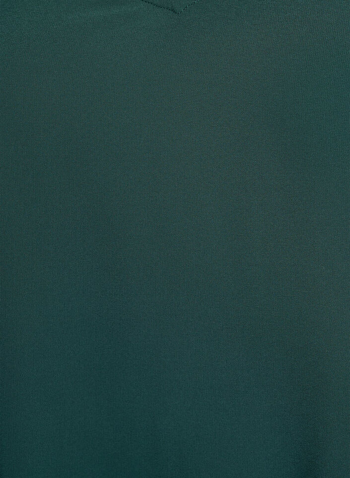 Short chiffon party dress with layered effect, Green, Packshot image number 2