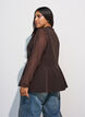 Pinstriped waistcoat with peplum, Brown, Model image number 2