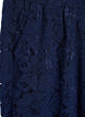 Lace trousers with a high waist and pockets, Blue, Packshot image number 2