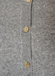 Cardigan in soft knit with gold-coloured buttons, Grey, Packshot image number 2
