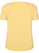 Basic plain cotton t-shirt, Yellow, Packshot image number 1