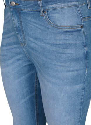 Emily jeans with slim fit and normal waist, Blue denim, Packshot image number 2