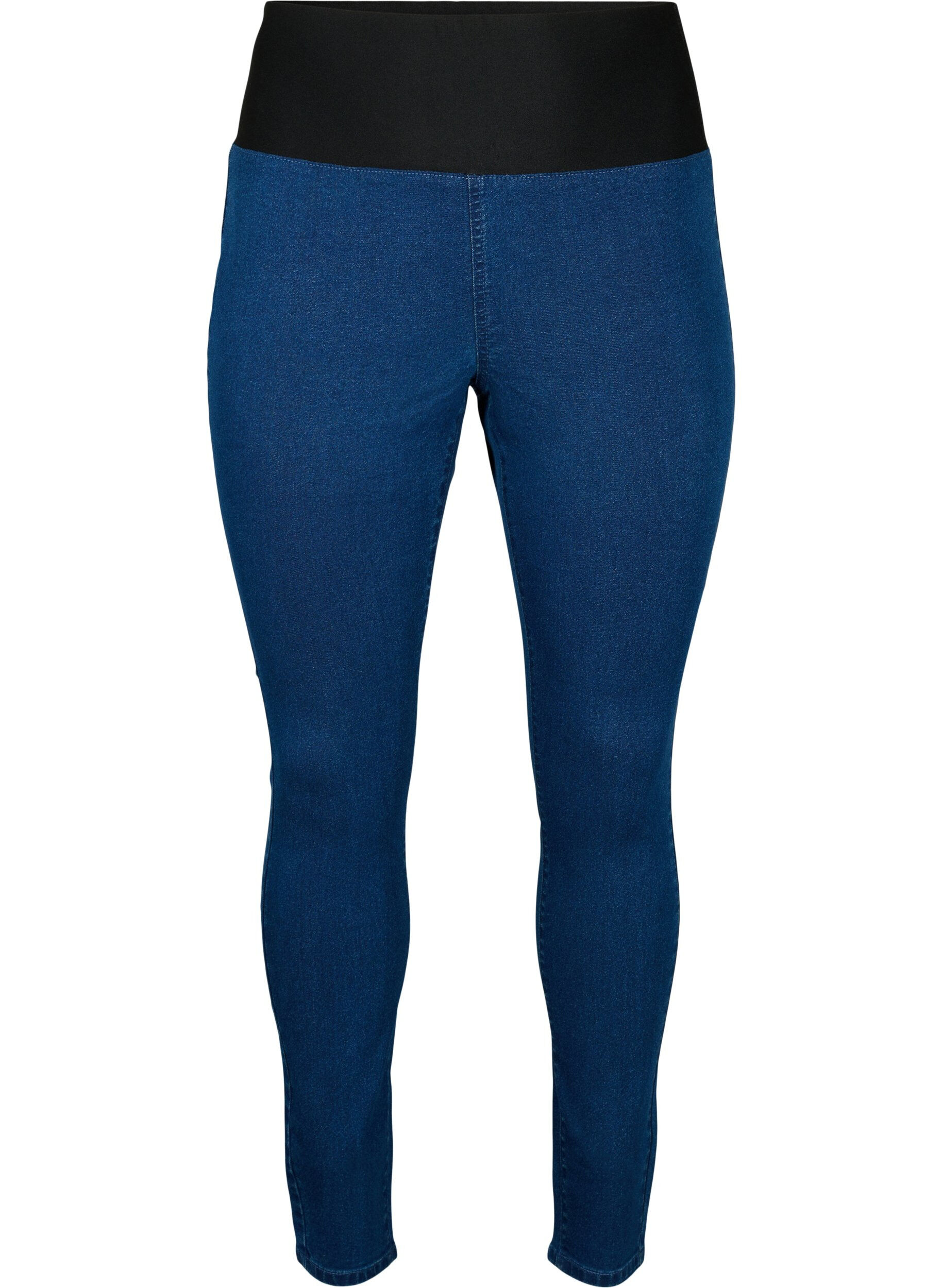 Zizzifashion FLASH - Jeggings with wide elastic waistband, Blue, Packshot image number 0