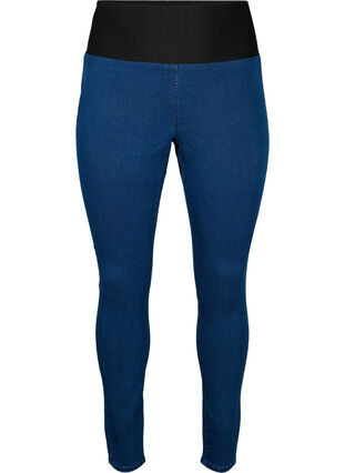 FLASH - Jeggings with wide elastic waistband, Dark blue, Packshot image number 0
