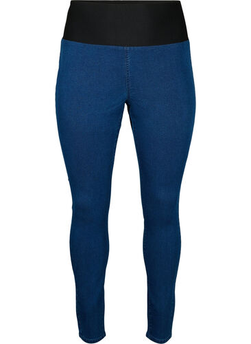 FLASH - Jeggings with wide elastic waistband, Dark blue, Packshot image number 0